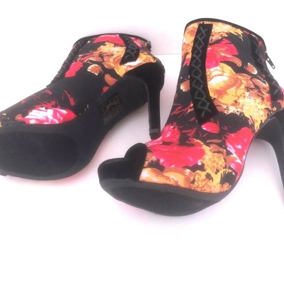 New Madison Chiquita Floral Velvet  booties Size 9 - Picture 5 of 5